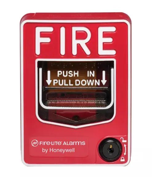 Fire-Lite BG-12 series fire alarm pull station single and dual action manual activation device for commercial fire systems